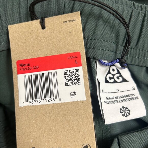 Nike ACG Repel UV Hiking Pants FN2450-338 Size L Green - Picture 4 of 6